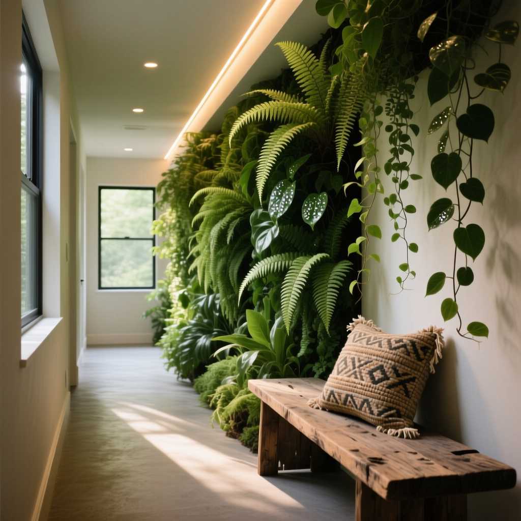 Как подобрать цвет контрастной стены для узкого пространства