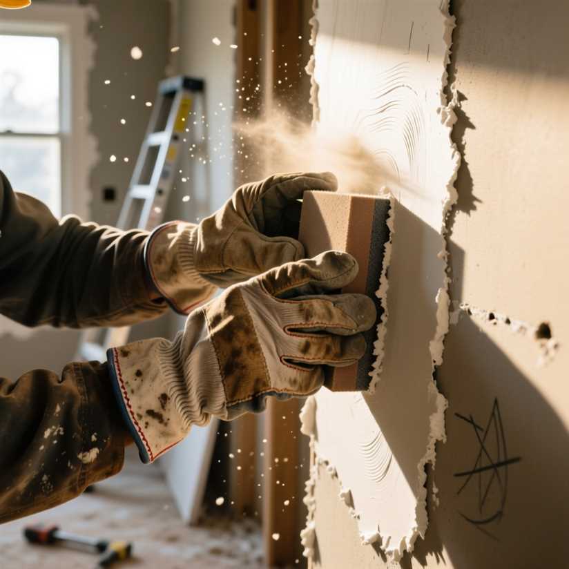 Выбор инструмента и техника зачистки стен после шпатлевания