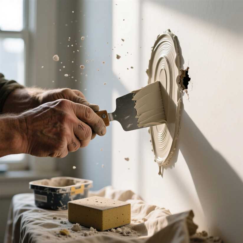 Выбор материала и техника заделки отверстий в стенах под покраску или обои