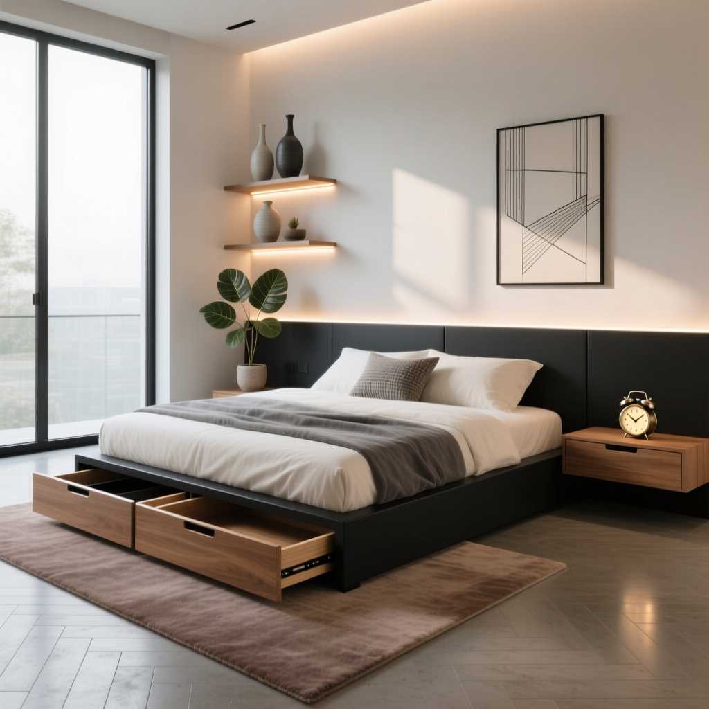 Фотография - Как использовать пространство под кроватью для сезонных вещей