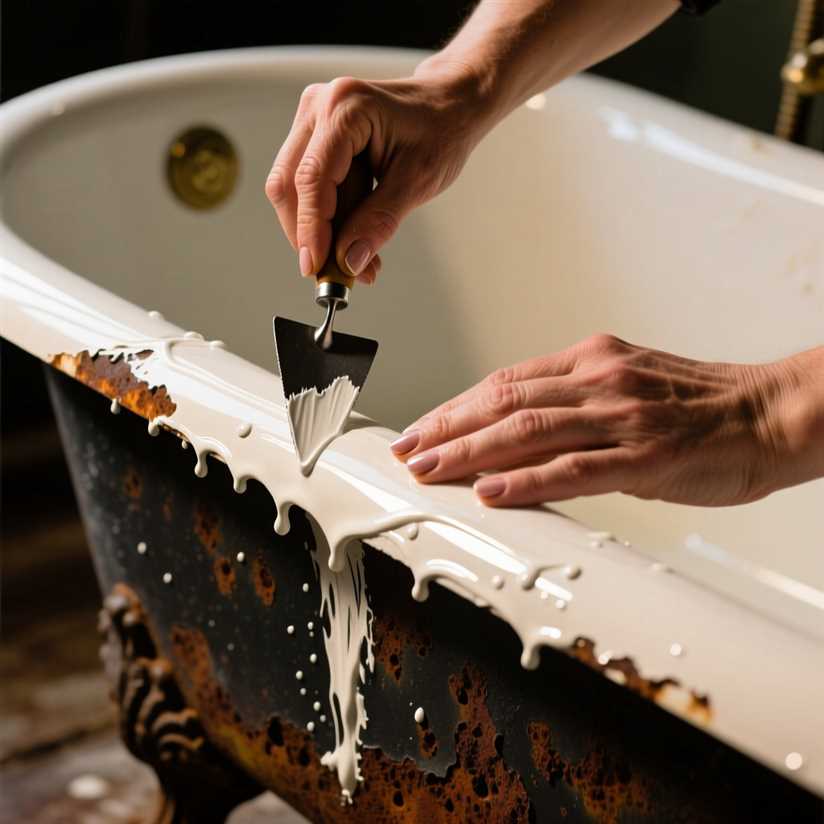 Реставрация чугунной ванны своими руками полный цикл работ от очистки до покраски