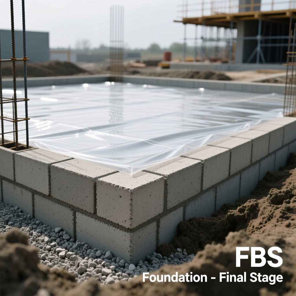 Гидроизоляция фундамента из блоков ФБС и обратная засыпка