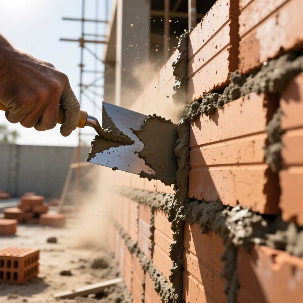 Технология укладки блоков ФБС и армирование швов