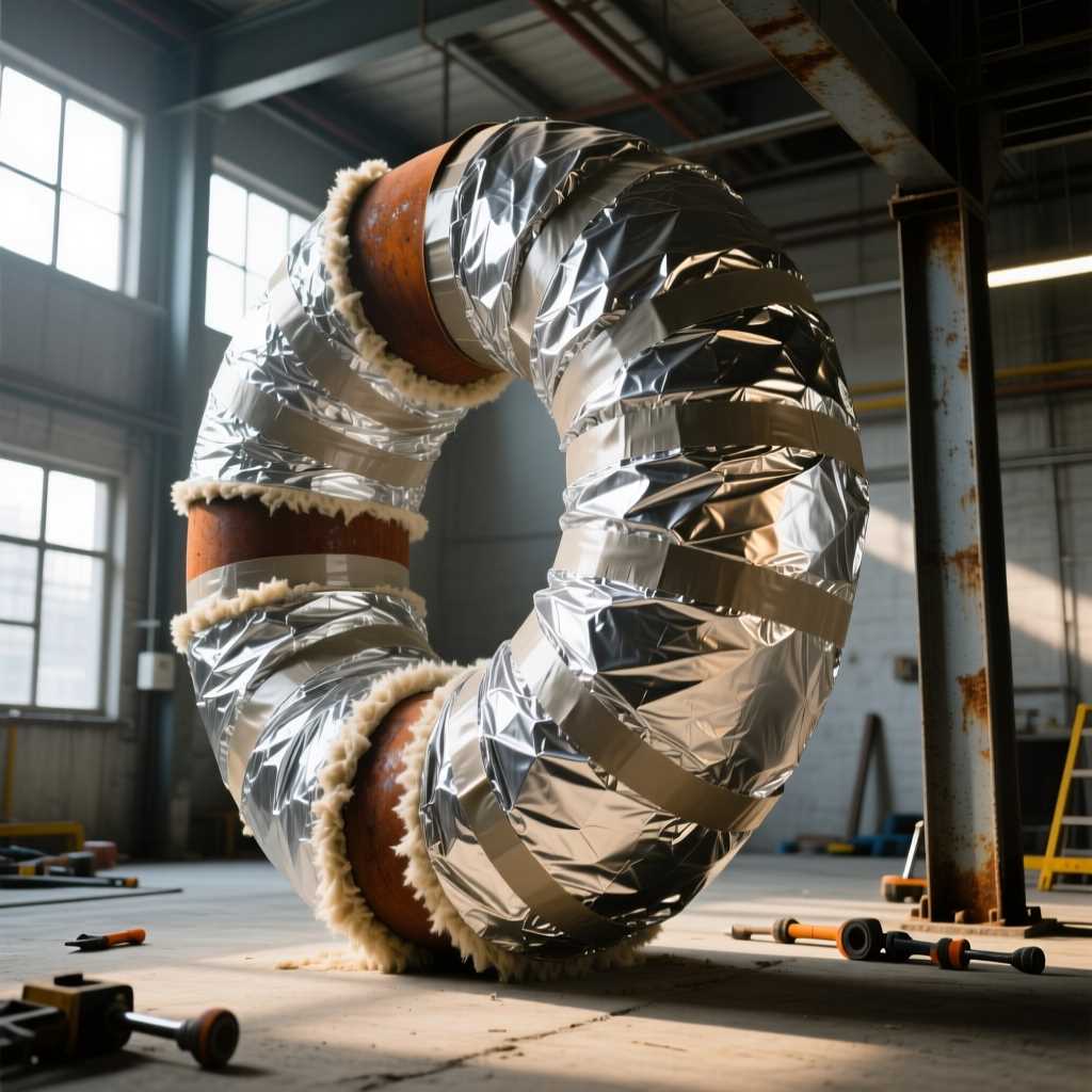 Подготовка поверхности воздуховода к монтажу изоляции