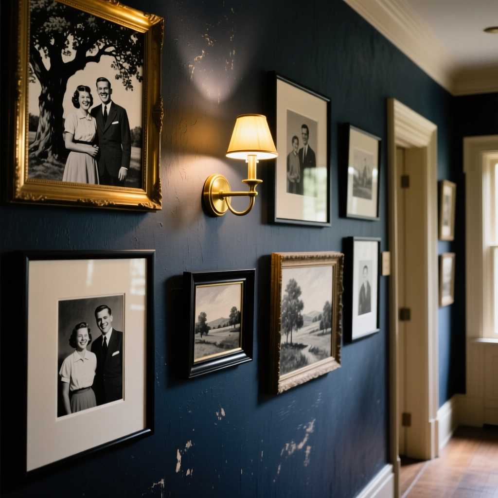 Создание симметричной и асимметричной композиции на стене