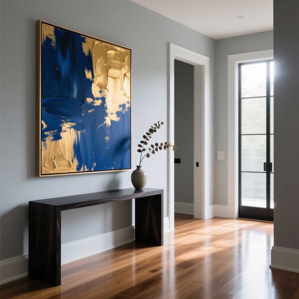 Как сделать прихожую выразительной с помощью фото и картин на стенах