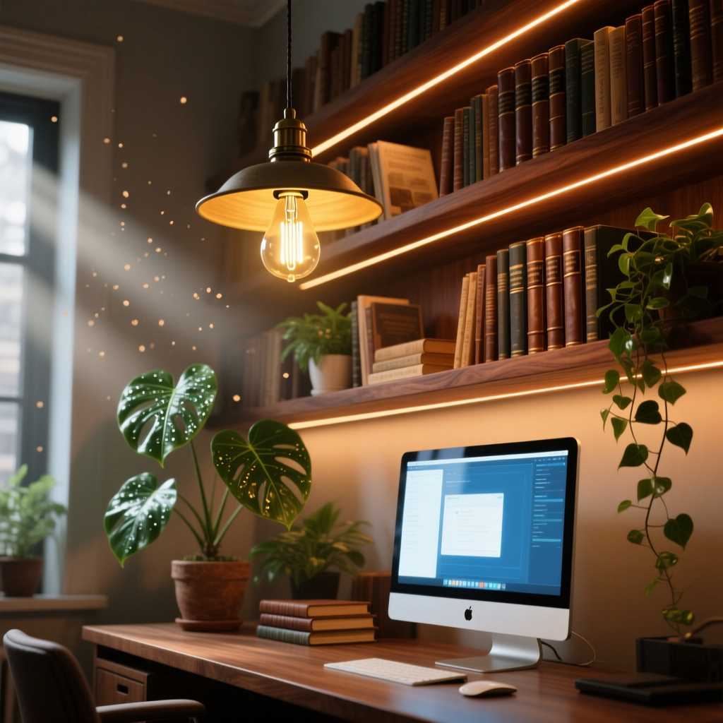 Естественный свет: как расположить стол относительно окна