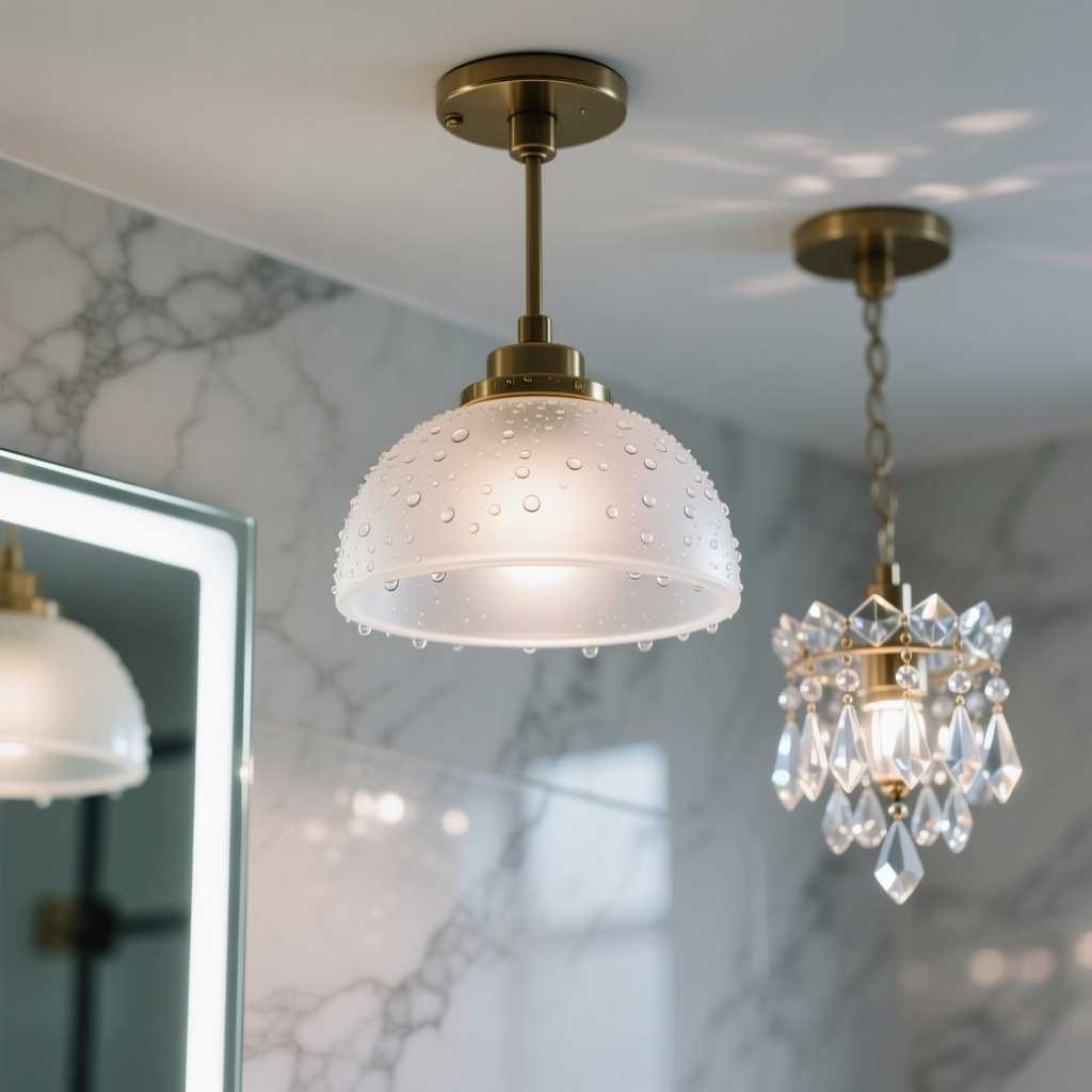 Как выбрать светильник для потолка в ванной комнате — гид по выбору и монтажу