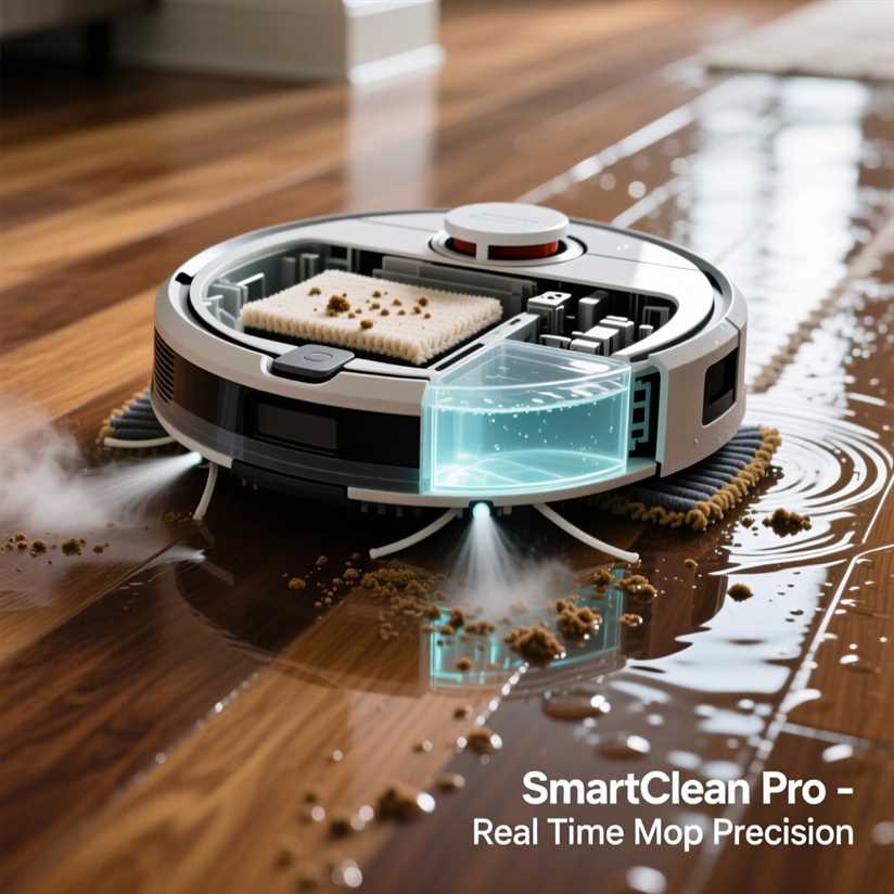 Принцип работы робота пылесоса с функцией влажной уборки пола